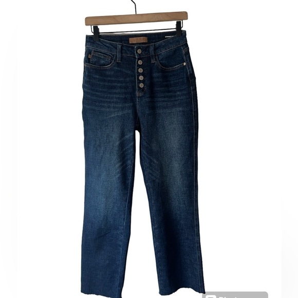 Judy Blue Denim - Judy Blue Women's High Waist Button-Fly Straight Jeans size 3/26 Cowgirl